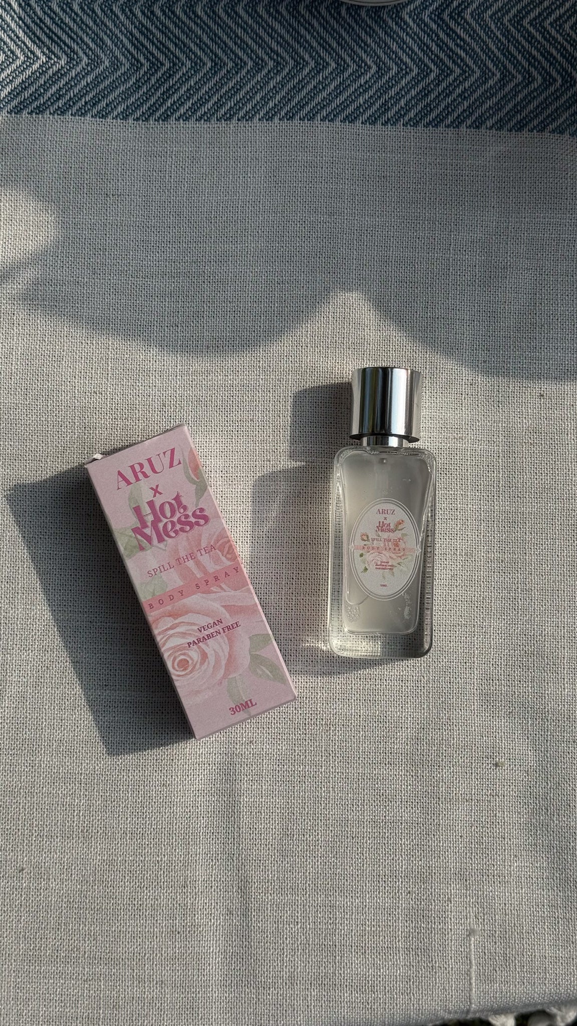 ARUZ X HOT MESS  Spill The Tea Body Spray