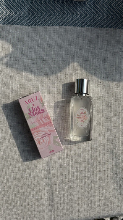 ARUZ X HOT MESS  Spill The Tea Body Spray