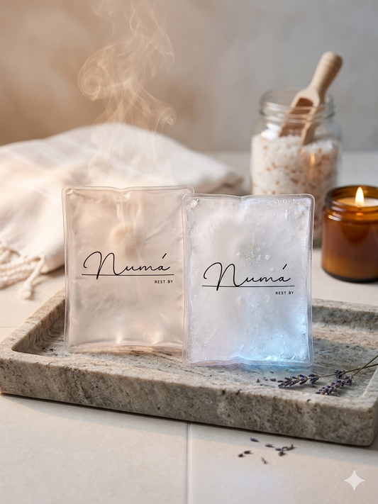 Instant heat pad and cold pack by NUMA, showcasing their innovative design and functionality.