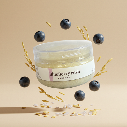 Blueberry Rush Rice Scrub